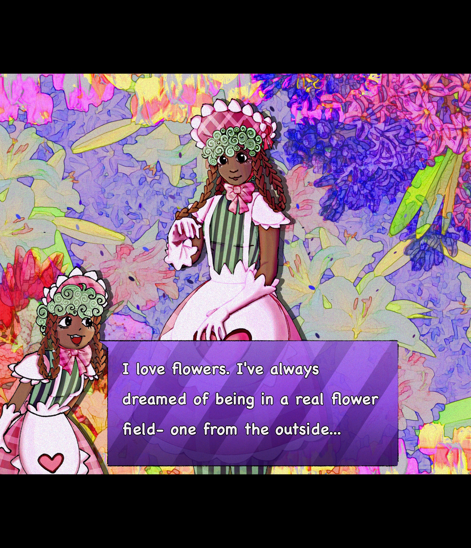 Bassie Bloomington, but human (my sister requested it