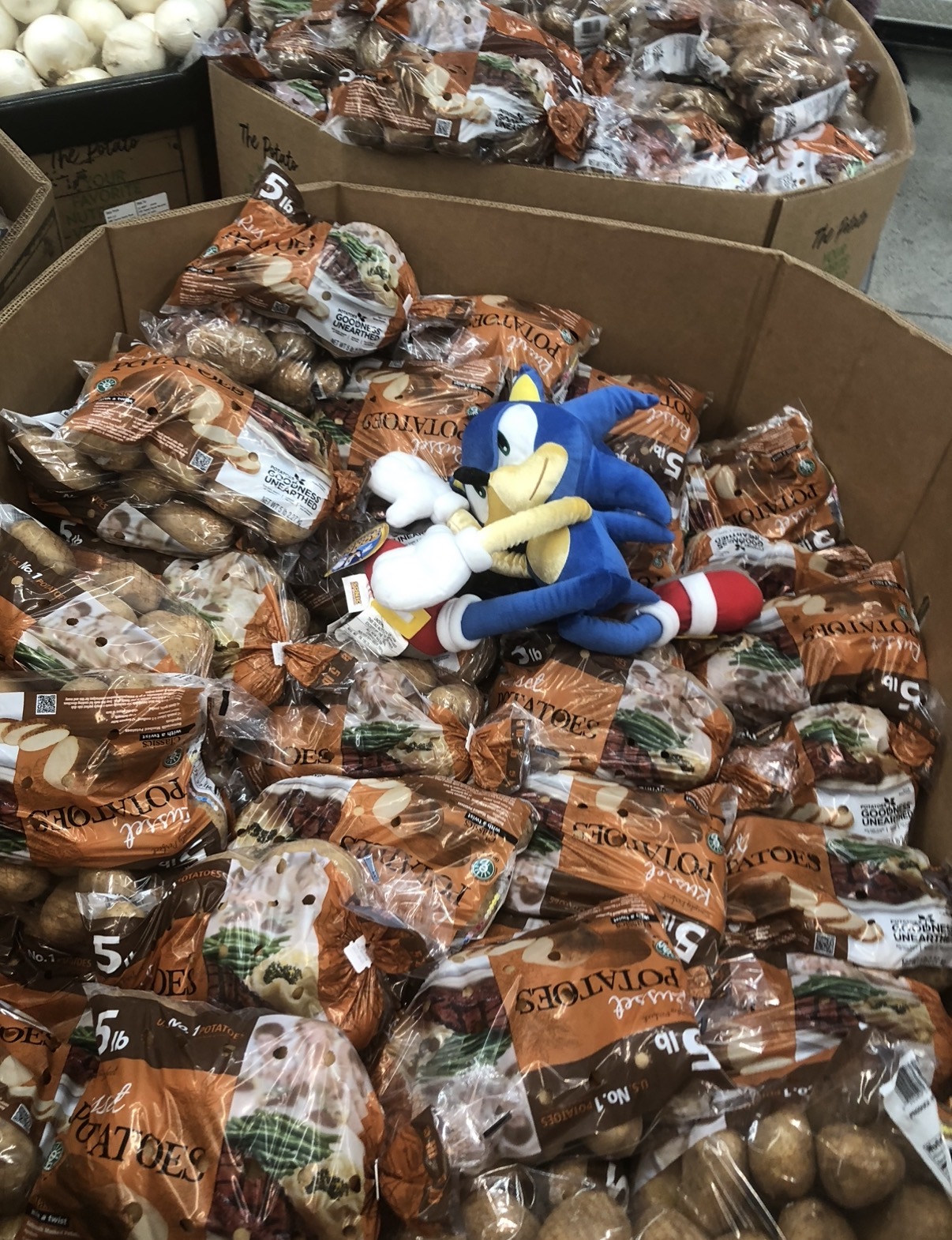 sonic in the potatoes